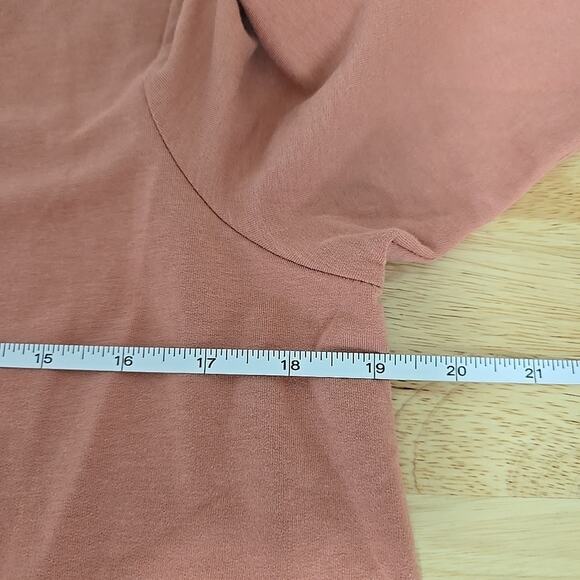 NWT J. Jill Pure Jill Harmony Rib-Trimmed Tunic Womens Sz Medium Petite Red Clay - Picture 5 of 10